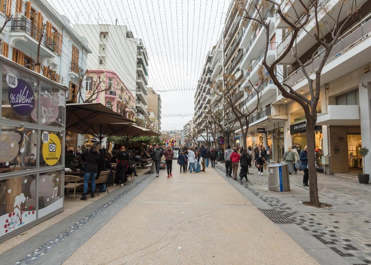 Ag.Sofias Pedestrian Area Luxury Ap. & Big Balcony Apartment Tesalonika Bagian luar foto